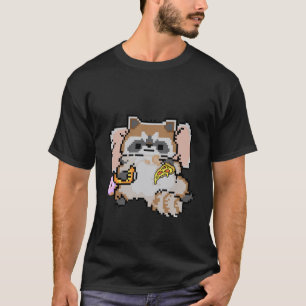 Pixel Racoon  T-Shirt