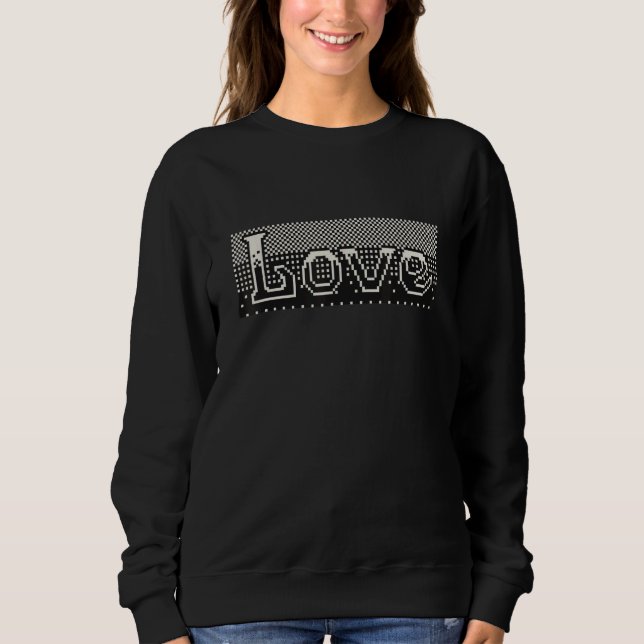 Pixel Retro Video Gamer Fun Gaming Sweatshirt (Front)