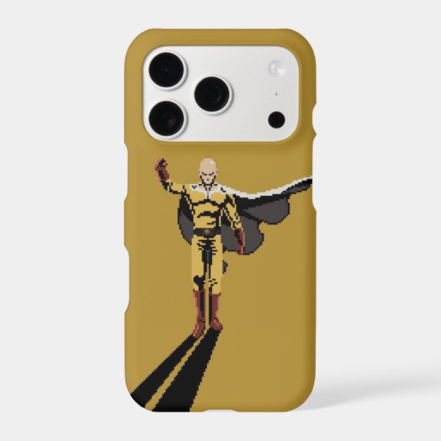 Pixel Saitama Anime Phone Case  (Back)