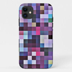 Pixel Squares iPhone 5 case -  purples