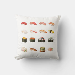 Pixel Sushi Cushion - Scan QR Code for Sushi game