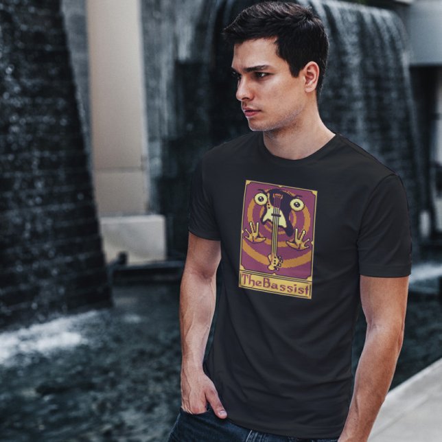 Pixel Tarot Card Guitar T-Shirt (Creator Uploaded)