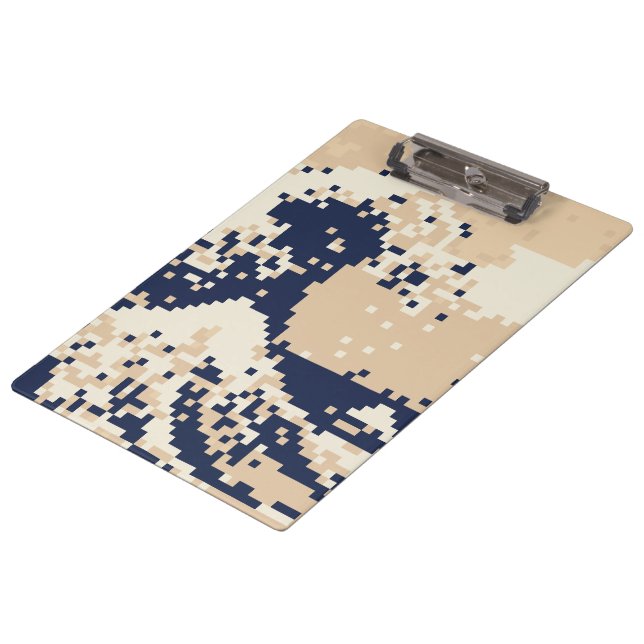 Pixel Tsunami 8 Bit Pixel Art Clipboard (Angled)