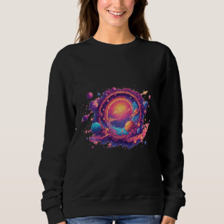 Pixel Universe Portal — The Cosmic Gate Sweatshirt