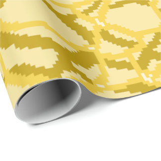 Pixel Water Ripple Pattern Wrapping Paper