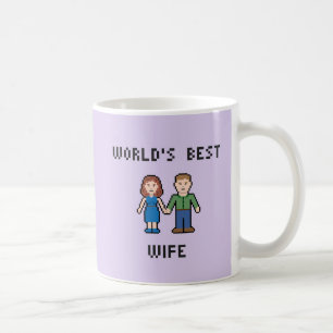 Pixel World's Best Wife Mug