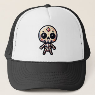 Pixelart Skeleton Trucker Hat
