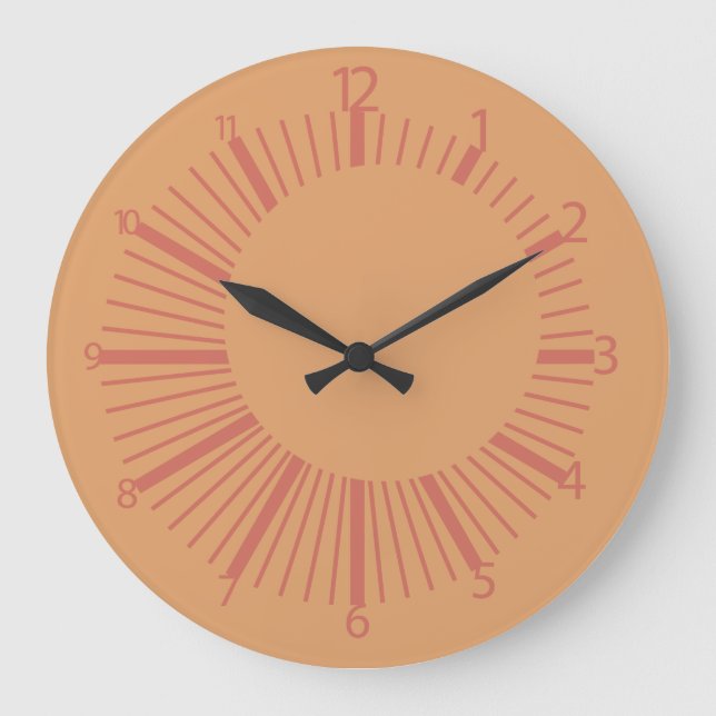 Pixelat Displaced Circles by Masanser Large Clock (Front)