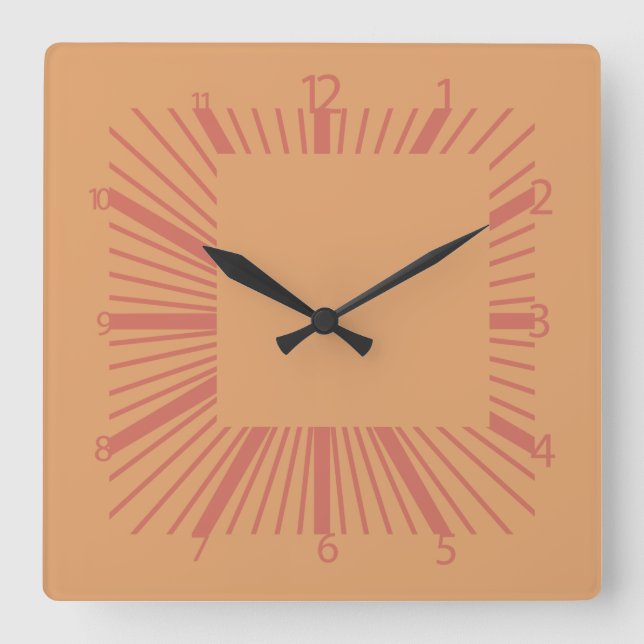 Pixelat displaced squares by Masanser Square Wall Clock (Front)