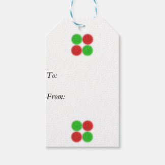 Pixelated Candy Dots Gift Tag