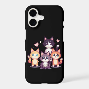 Pixelated Colorful Kitties 