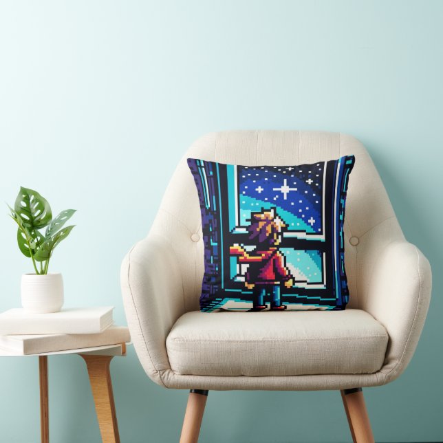 Pixelated Digital Exploration Cushion (Chair)