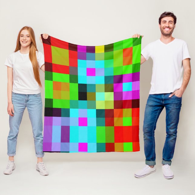 Pixelated Fleece Blanket (In Situ)