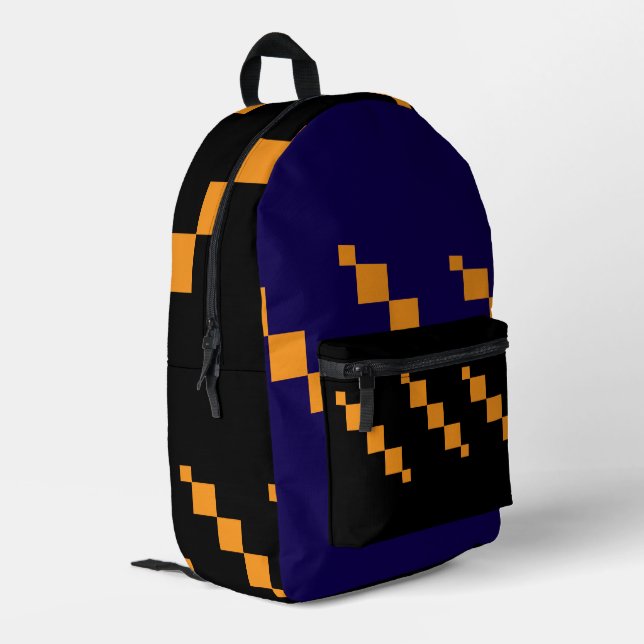 Pixelated Geometric Backpack (Back Corner Left)