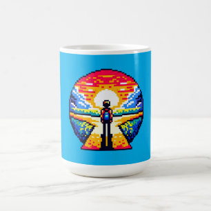 Pixelated Life's Crossroads Coffee Mug