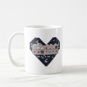 Pixelated Love Coffee Mug