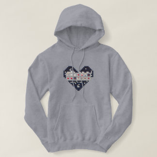 Pixelated Love Hoodie