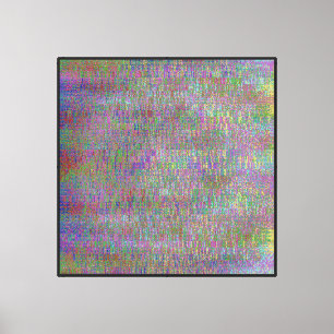 Pixelated Mathematical Pattern  Canvas Print