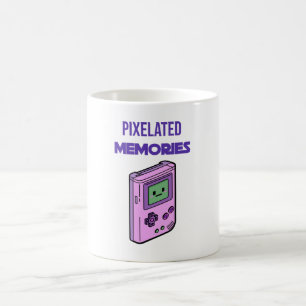 Pixelated Memories Retro Game Boy Art – Nostalgic  Coffee Mug