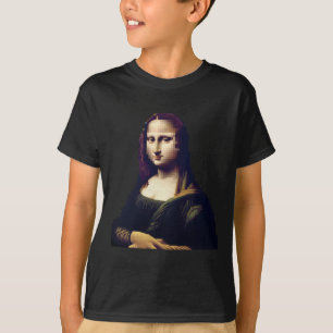 Pixelated Mona Lisa Digital Renaissance Remix Stic T-Shirt