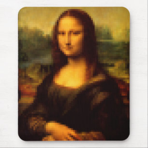 Pixelated Mona Lisa Mouse Pad