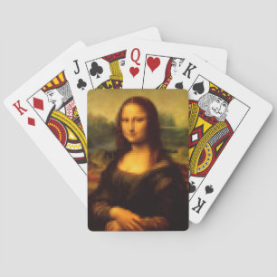 Pixelated Mona Lisa Playing Cards