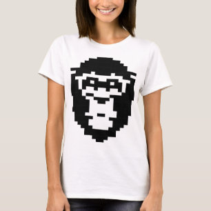 pixelated monkey face design T-Shirt