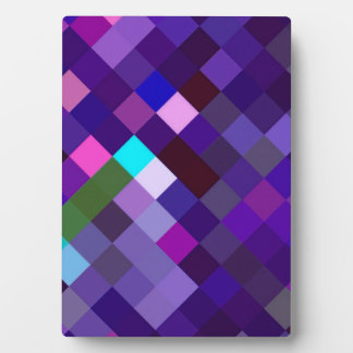 Pixelated Pattern - Purple Plaque
