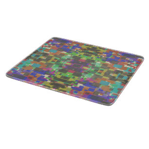 Pixelated Patterned Beyond Colors Of The Rainbow Cutting Board