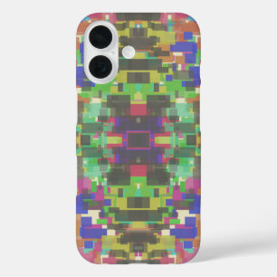Pixelated Patterned Beyond Colours Of The Rainbow iPhone 16 Case