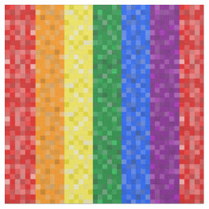 Pixelated Pride Fabric