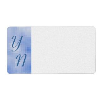 Pixelated Sky Shipping Label