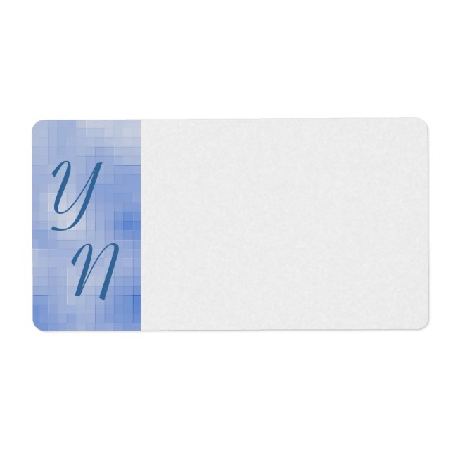 Pixelated Sky Shipping Label (Front)