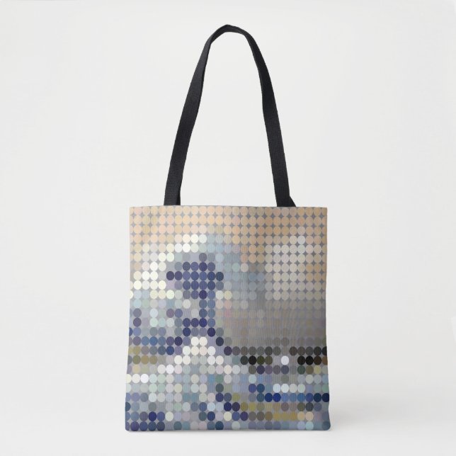 Pixeldot "The Great Wave" Tote Bag (Front)