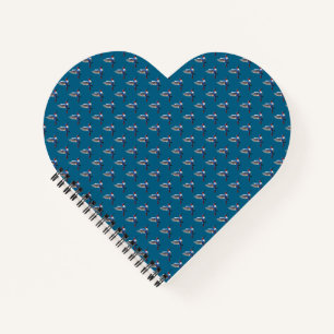 Pixeled Blue Hummingbird  Notebook