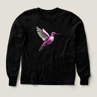 Pixeled Pink Hummingbird-