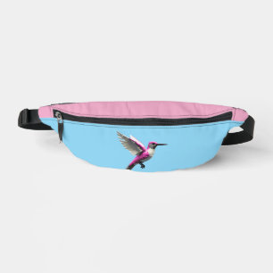 Pixeled Pink Hummingbird Bum Bags