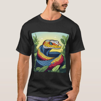Pixelpos Of A Python Snake   T-Shirt