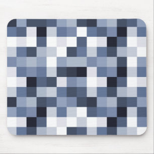 Pixels 060614 (01) - Blue Toned Mouse Pad