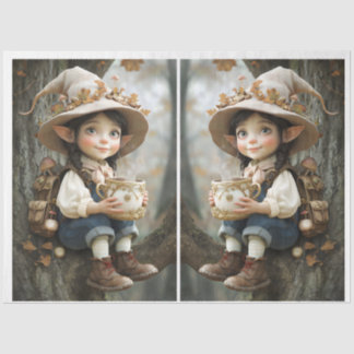 Pixie Beige Hat Tissue Paper