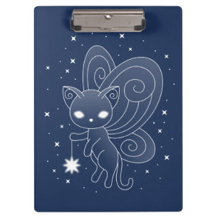 Pixie Cat - Fairy Wings Kitty Clipboard