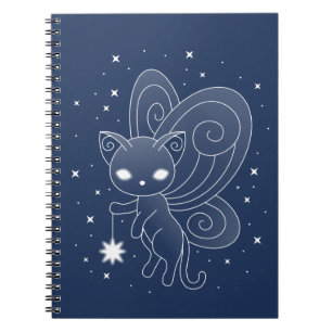 Pixie Cat - Fairy Wings Kitty Notebook