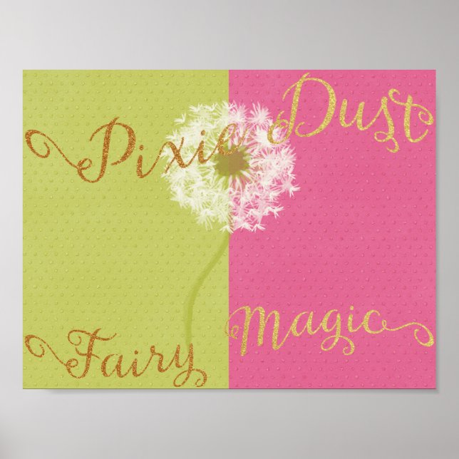 Pixie Dust & Fairy Magic Poster (Front)