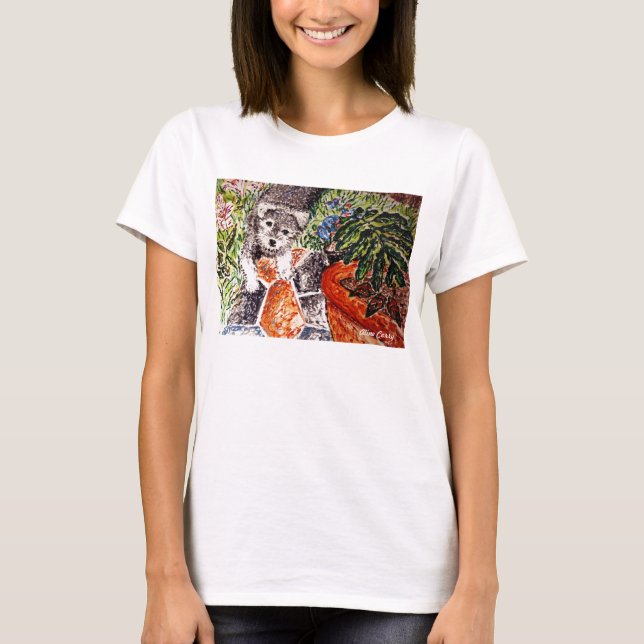 Pixie in the Garden T-Shirt (Front)