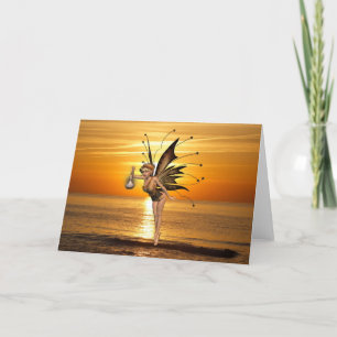 Pixie Lantern Greeting Card
