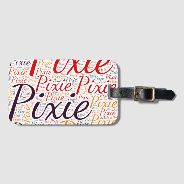 Pixie Luggage Tag (Front Horizontal)