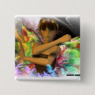 Pixie Model version 2 15 Cm Square Badge