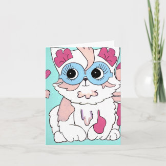 Pixie Pop Cat Thank You Card