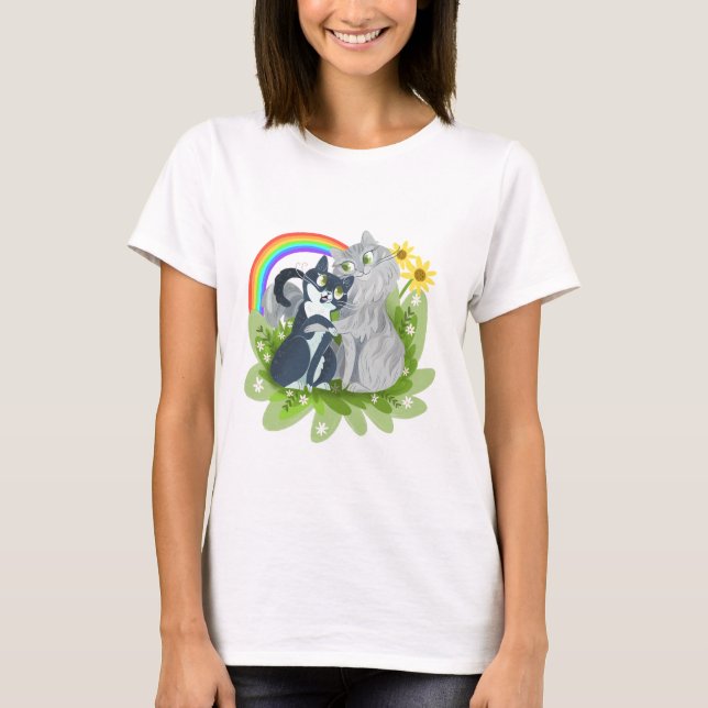 Pixie & Rockie Rainbow T-Shirt (Front)