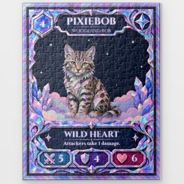 Pixiebob Cat, Rainbow Foil Art Jigsaw Puzzle (Creator Uploaded)